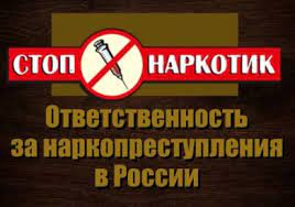 Информация о нормах действующего законодательства РФ, меры ответственности за совершение несовершеннолетними правонарушений и преступлений в сфере незаконного оборота наркотиков, а также о последствиях их потребления.